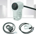 thumbnail image 4 of EeaseCA 12V 22mm Motorcycle Handlebar Headlight Switch Motorbike Modification Button with Indicator Light for Motorcycle Tricycle ATV Snow Scooter (Silver), 4 of 8