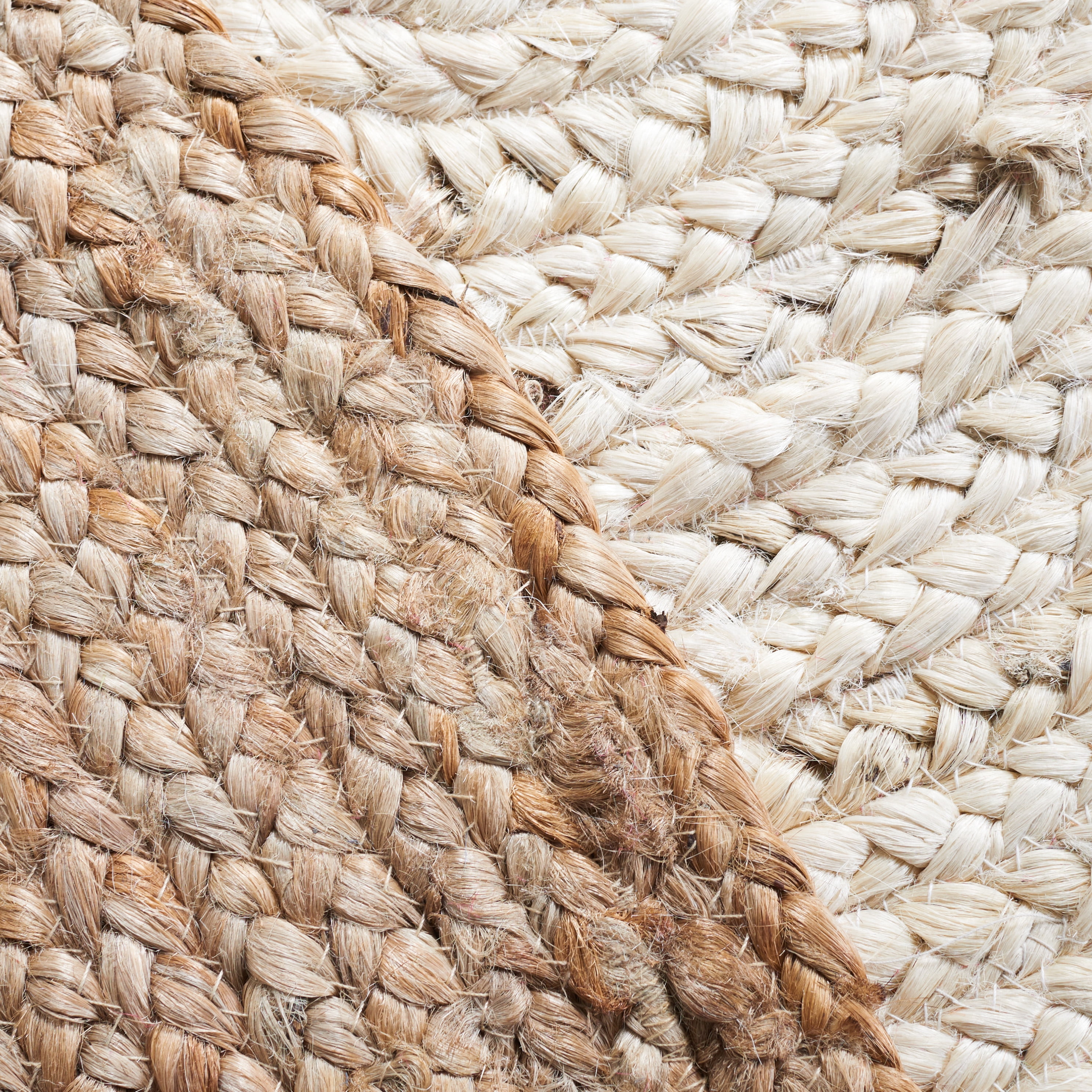 SAFAVIEH Natural Fiber Cebrail Geometric Area Rug, Ivory/Natural, 11' x 11' Round