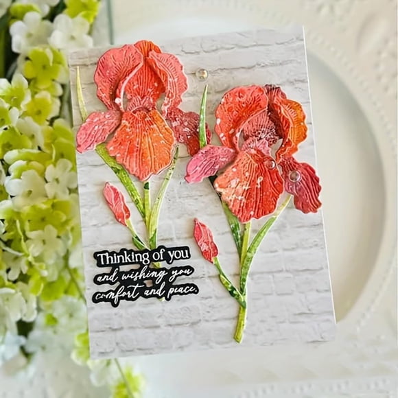 Flores MCPOOX para álbumes de recortes, adelfa, 18,8 x 10,4 cm
