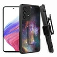 thumbnail image 1 of ANJ+ Rugged Shockproof Hoster Case w/Card Slot, Kickstand + Tempered Glass Cover for Samsung Galaxy A33 5G - Colorful Stars, 1 of 5