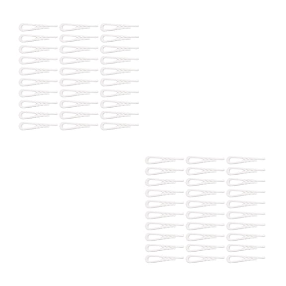 SKISUNO Multifunctional Clear Alligator Clips for Clothes and Ties 400Pcs