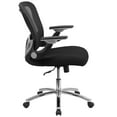 thumbnail image 6 of BizChair Mid-Back Black Mesh Executive Swivel Ergonomic Office Chair with Height Adjustable Flip-Up Arms, 6 of 10