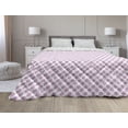 thumbnail image 1 of Yellow and White Down Alternative Comforter, Repeating Round Motifs Composition in Grunge Style, Microfiber Quilt for All Season, 5 Sizes, Yellow Charcoal Grey, by Ambesonne, 1 of 3
