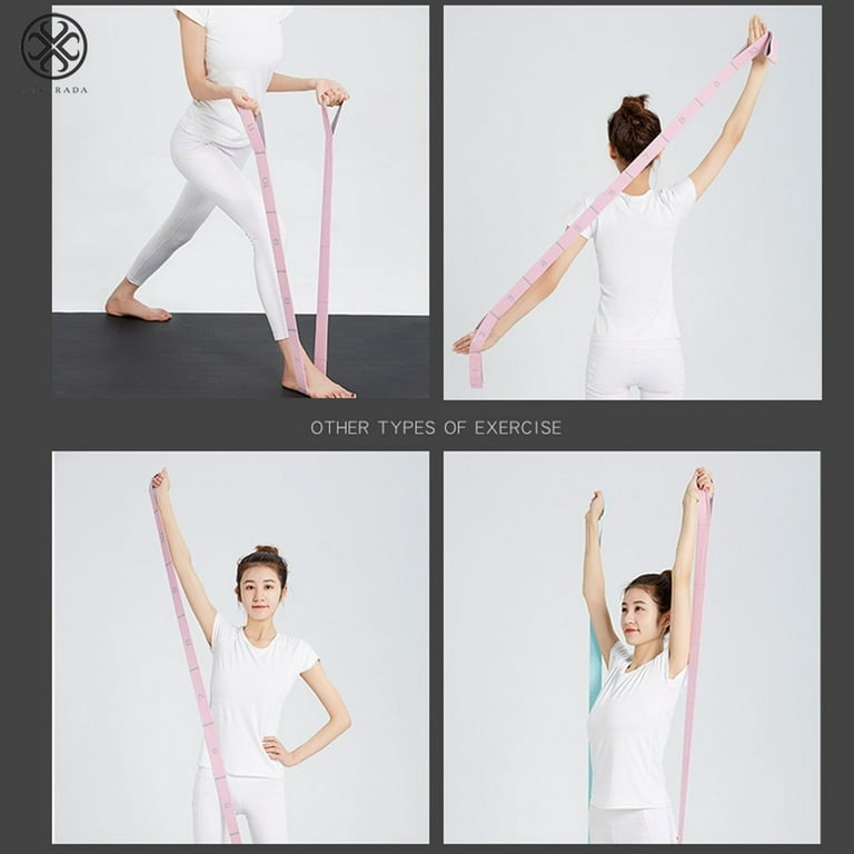 Luxtrada Multi-Grip Stretch Strap, Yoga Stretching & Flexibility Stretch  Belt for Exercise Gym Fitness, Blue