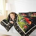 thumbnail image 4 of Feelyou Red Mushroom Plant Queen Comforter Set, Butterfly Galaxy Stars Bedding Set, 3pcs, 4 of 8