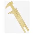 thumbnail image 2 of ToolUSA 3" (80mm) Brass Mini Pocket Caliper | Dual Measurement: SAE & Metric | Compact & Durable | Includes Protective Sleeve, 2 of 2