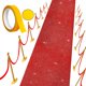thumbnail image 1 of Carpet Runner AMZQNART, color rojo brillante, 2,46 m x 5,18 m, 55 g/m², 1 of 6
