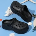 thumbnail image 6 of Women's Platform Clogs Slip On Garden Shoes Lightweight Non Slip Beach Pool Sandals Indoor Outdoor Walking Slippers, 6 of 14