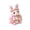 A001- Red, variant on Diy Patchwork Purple Bunny Button Craft Set, Easter Bunny Stuffed Animal, Decorative Buttons, Flower Stuffed Animal, Cute Stuffed Animal, 3X2.5X2 Inch Small Handmade Diy Plush