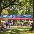 thumbnail image 3 of Kicpot Happy 4th of July Banner (118.1x19.7 Inches), Independence Day Banner for Outdoor Use, Memorial Day Patriotic Decorations for Yard and Garden, 3 of 5