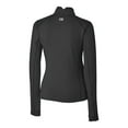 thumbnail image 3 of Women's Cutter & Buck Black Pittsburgh Steelers Traverse Stretch DryTec Quarter-Zip Top, 3 of 3