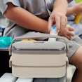 thumbnail image 4 of Stainless Steel Bento Box Leakproof Lunch Box Divided Food Meal Storage Container, 4 of 8