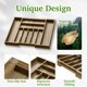 thumbnail image 5 of Organizador de cajones para cubiertos Kiasthome, madera de acacia, cocina, 5 of 7