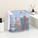 thumbnail image 1 of Bolsa De Aseo De Plástico Bolsa de malla azul portátil con cierre de botón a presión para guardar juguetes de playa, artículos de aseo y material de gimnasio (1 pieza). Rkxzt, 1 of 7