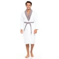thumbnail image 2 of Skylinewears Men Terry Cotton Robe Contrast Bathrobe Shawl Collar Spa Bathrobe for Men Luxury Shower Robe Long Shawl Collar Bathrobe, 2 of 6