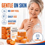 Morovan Persimmon Soap for Body Odorand And Old People Smell Effective Odor Control for All Skin Types and Sensitive Skin 4 Bars 5 oz Each