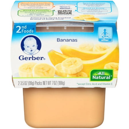 UPC 015000073350 product image for Gerber 2nd Foods Baby Foods Bananas (Pack of 4) | upcitemdb.com