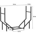 thumbnail image 2 of FT Firewood Rack for Fireplace Fire Wood Holders Wood Storage Heavy Duty Metal Log Rack Outdoor Indoor Adjustable Fire log Rack, 2 of 8