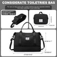 thumbnail image 3 of Bolsa de viaje Sunmop Weekender Bag con compartimento para zapatos, 30 litros, color negro, 3 of 6