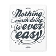 thumbnail image 6 of Inspirational Wall Art Nothing Worth Is Easy Motivation Wall Decor for Home Office Gym Inspiring Success Quote Print Ready to Hang Unframed, 6 of 17