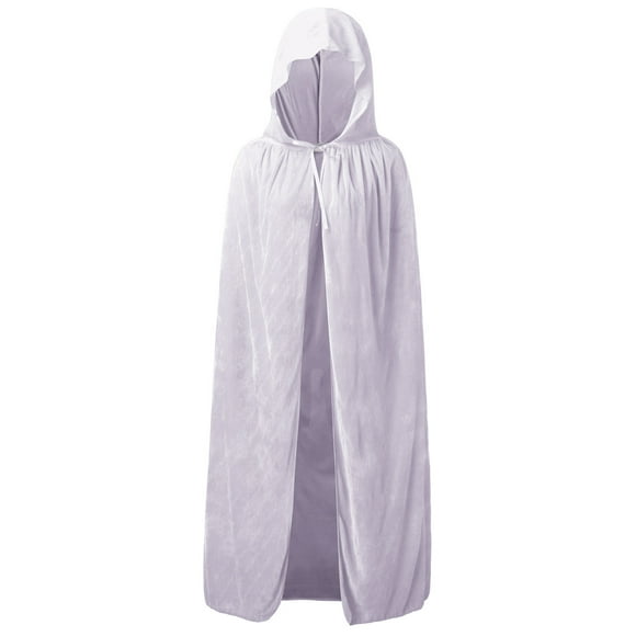 Outfmvch Robes for Women Robe Men's Hooded Capes And Long Couples Jacket Cloak Cloak White XL
