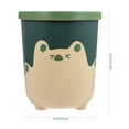 thumbnail image 2 of Phenofice 1Pcs Small Trash Container Yellow PP Waste Collection For Office Workers, 2 of 8