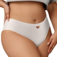 thumbnail image 3 of Uootdi Seamless Bikini Panties for Women Heart Detail No Show Stretch Support Briefs Soft Smooth Breathable Daily Intimates Gift, 3 of 7