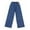 Blue, variant on Tween Girl Jeans Black Lined Jeans Girls Straight Leg Wide Leg Jeans High Waist Cute Baggy Jeans with Pockets Tweens Pants 10-11 Years
