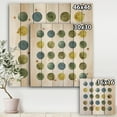 thumbnail image 3 of Designart 'Green Tones Geometric Circles' Mid-Century Modern Print on Natural Pine Wood, 3 of 3