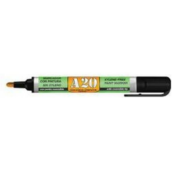 U-Mark UM10701 Paint Marker with Reversible Tip - Black