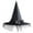 Black, variant on Elainilye Halloween Witch Hats for Adult Kids, Mesh Witches Hats, Girls Witch Hats Wizard-Hat, Halloween Decorations for Outdoor Party Accessories, Purple