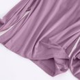 thumbnail image 4 of QATAINLAV Long Sleeve Shirts for Women Modal Soft Pajamas Tops with Chest Pads Solid Casual Round Neck Pullover Loungewear Purple L, 4 of 9