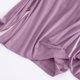 thumbnail image 4 of Pijama de manga larga para mujer, color liso, manga larga, cuello redondo, con copa acolchada, ropa de casa, pijama modal para mujer, 4 of 9