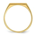 thumbnail image 2 of 14k 12.0x5.5mm Rectangle Closed Back Signet Ring RS401, 2 of 6