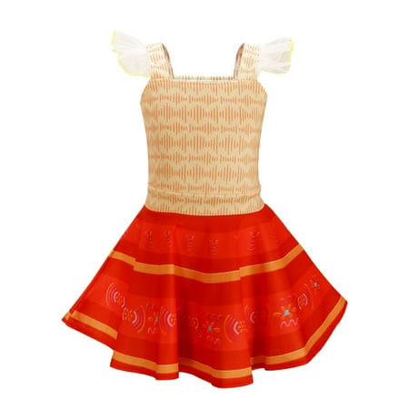 

Kamo Encanto Mirabel Dress Isabela Cosplay Costume Julieta Madrigal Princess Dress Skirt Suit for Girls