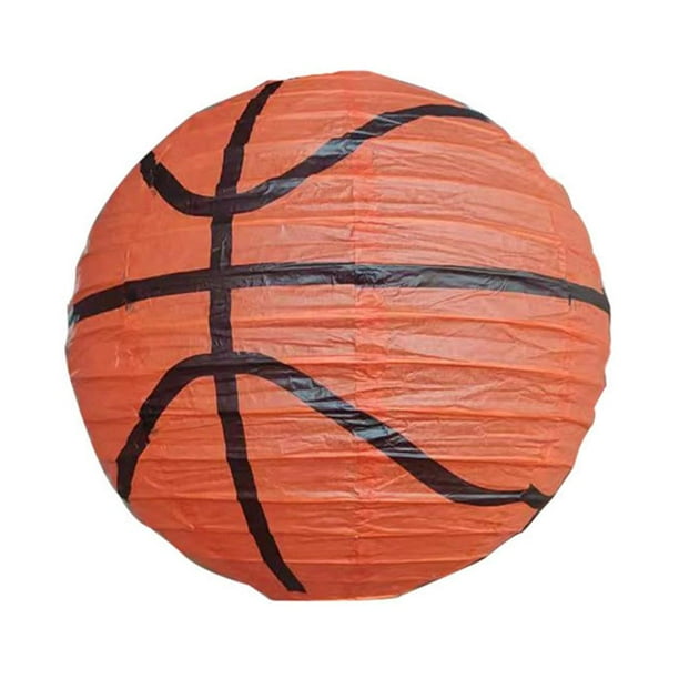 Farol de papel deportivo hecho a mano decoración de fiesta de feliz cumpleaños (baloncesto)