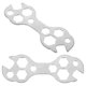 thumbnail image 5 of 2pcs Aluminum Alloy Bike Wrench Set for Repair Tasks Silver Multifunctional Spoke Tools, 5 of 5