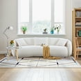 thumbnail image 7 of Kevinplus 93.6" Modern Curved Sofa with 3 Pillows 4-Seat Mid Century Cloud Sofa Boucle Fabric Couch for Bedroom Office Apartment (Beige), 7 of 7