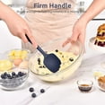 thumbnail image 6 of U-Taste 600°F High Heat Resistant 11.38in Silicone Spoon Spatula, BPA-Free Kitchen Cooking Baking Mixing One Piece Seamless Flexible Rubber Bowl Scraper for Nonstick Cookware (Midnight Blue), 6 of 9
