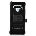 thumbnail image 3 of LG Stylo 6 Case Combo TUFF Hybrid Holster Heavy Duty Shockproof Full Body Rubberized Protective Case with Kickstand and Swivel Belt Clip Armor Rugged TPU BLACK Cover for LG STYLO 6 (2020), 3 of 4