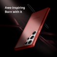 thumbnail image 2 of Mist Series Designed for Samsung Galaxy S23 Ultra Case, [Support Wireless Charging] Slim Silicone Case for S23 Ultra 6.8 inch, Red, 2 of 14