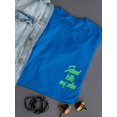 thumbnail image 3 of "School Kills My Vibe" Left Chest Green Quote Women T-Shirt, Female x-Large, 3 of 4