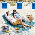 thumbnail image 2 of Nightcore 3-Piece Beach Chairs Set for Adults, Adjustable Lawn Chair with Side Table for Outdoor Relaxing & Sun Tanning, Portable & Folding Recline Chaise Lounge for Beach, Patio, Camping (Teal), 2 of 18