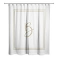 thumbnail image 2 of Creative Products Beige and White Letter B Monogrammed 71x74 Shower Curtain, 2 of 7