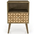 thumbnail image 3 of Manhattan Comfort Liberty 1.0 Table de Chevet 1 Tiroir en Brun, 3 of 8