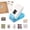 Black, variant on Stamp Punch, Stamp Puncher 1X0.8inch Rectangular Postage Stamps Punches, Stamps Shaped Paper Punch, Lever Paper Punches for Crafting,Craft Cutter Hole Puncher for Scrapbooking Journaling Card Making