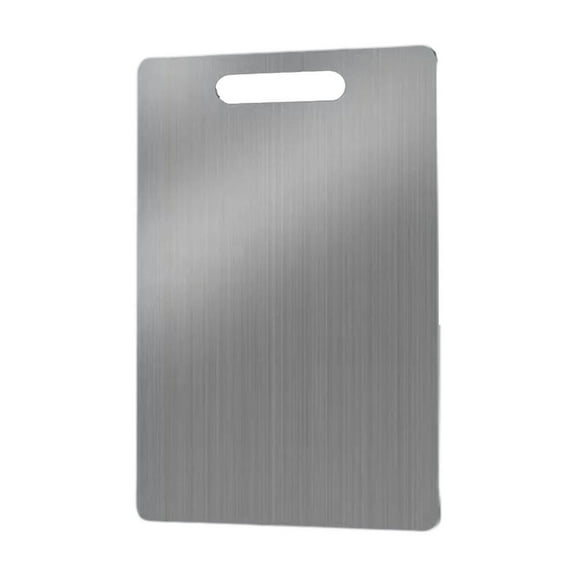 Upgraded 304 Stainless Steel Cutting Board for Kitchen - Double-Sided, Dishwasher Safe, Food Grade Chopping Board - Heavy Duty & Hygienic for Meat, Vegetables, Fruits - 7.9"x11.4"