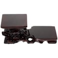thumbnail image 1 of MasteelfCA 1pc Antique Display Rack Carving Crafts Wood Display Stand for Home Office, 1 of 7