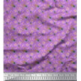 thumbnail image 1 of Soimoi Crepe Silk Fabric Pine,Slippers & Goggles Fashion Print Fabric by Yard 42 Inch Wide, 1 of 1
