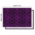 thumbnail image 6 of Purple Gothic Floral Pattern Summer Placemats Table Placemats Set Of 4-Linen Kitchen Washable Placemats Table Mats 11.8"x17.7" Non-Slip Heat Resistant, 6 of 6
